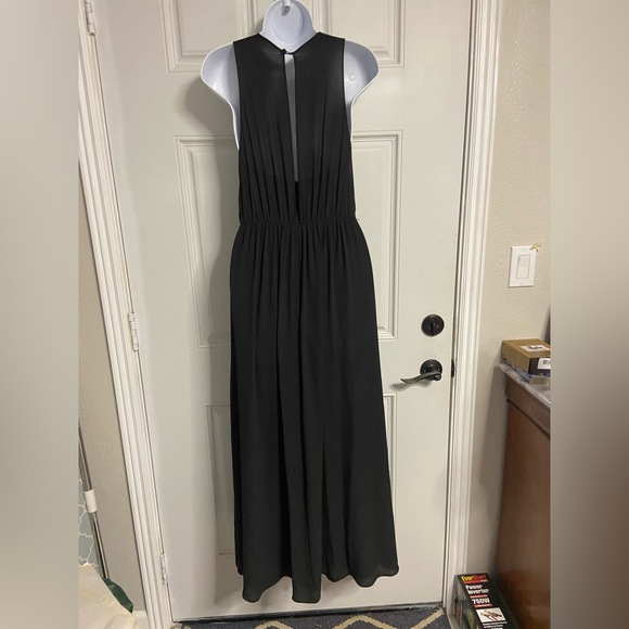 D3- VERA WANG Black WHITE Maxi Dress - Picture 8 of 10